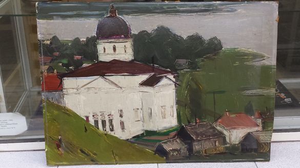 Семенов А.Н. (1911-92) Картина Изглед към езерото на град Галич 1965