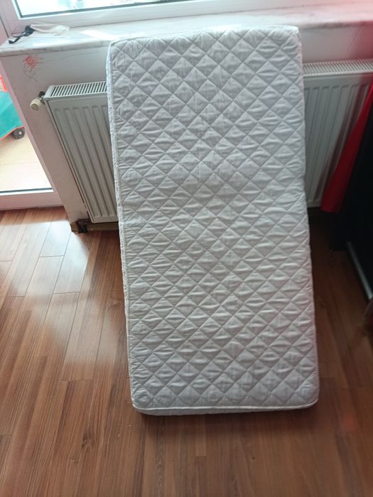 Saltea fibre cocos - 120 x 60 x 9 cm cu husa impermiabila si 2 plicuri