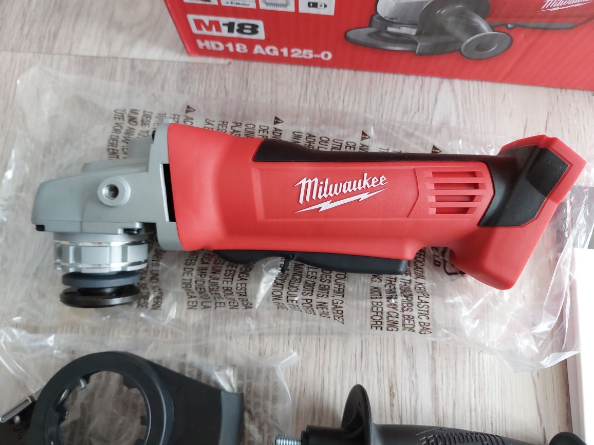 Flex, polizor unghiular milwaukee HD18 AG125, disc 125 mm, nou