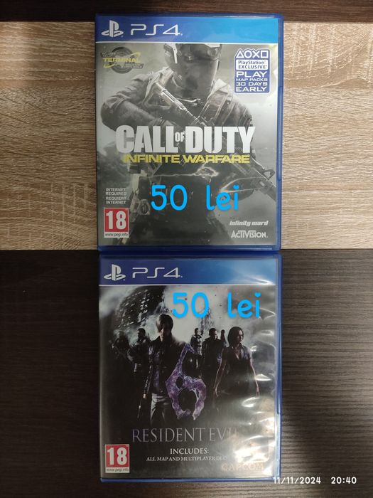 Jocuri PS4 - CD-uri in stare foarte buna nu sunt zgâriate