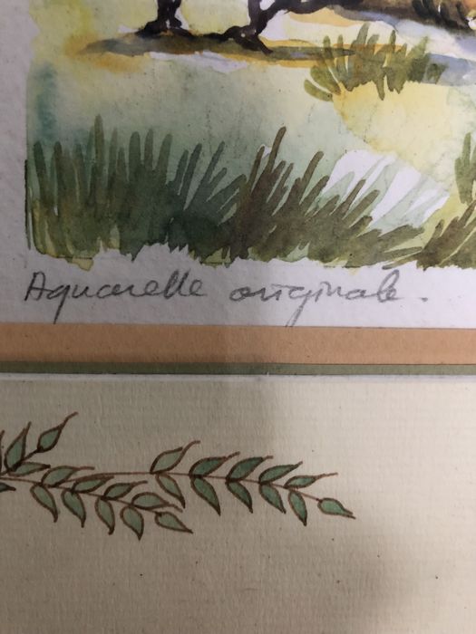 Aquarela originala ( J.L. Honnet)