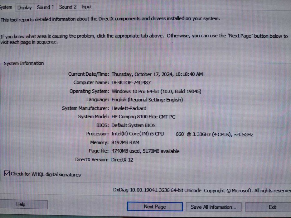 Unitate PC Gaming +Office Hp Compaq 8100 Elite , Intel i5 (3.5 Ghz)