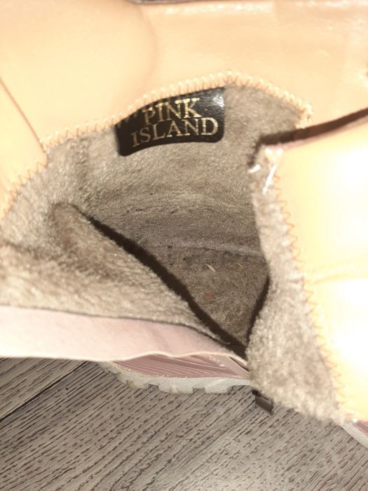 Ботиночки pink island утепленные