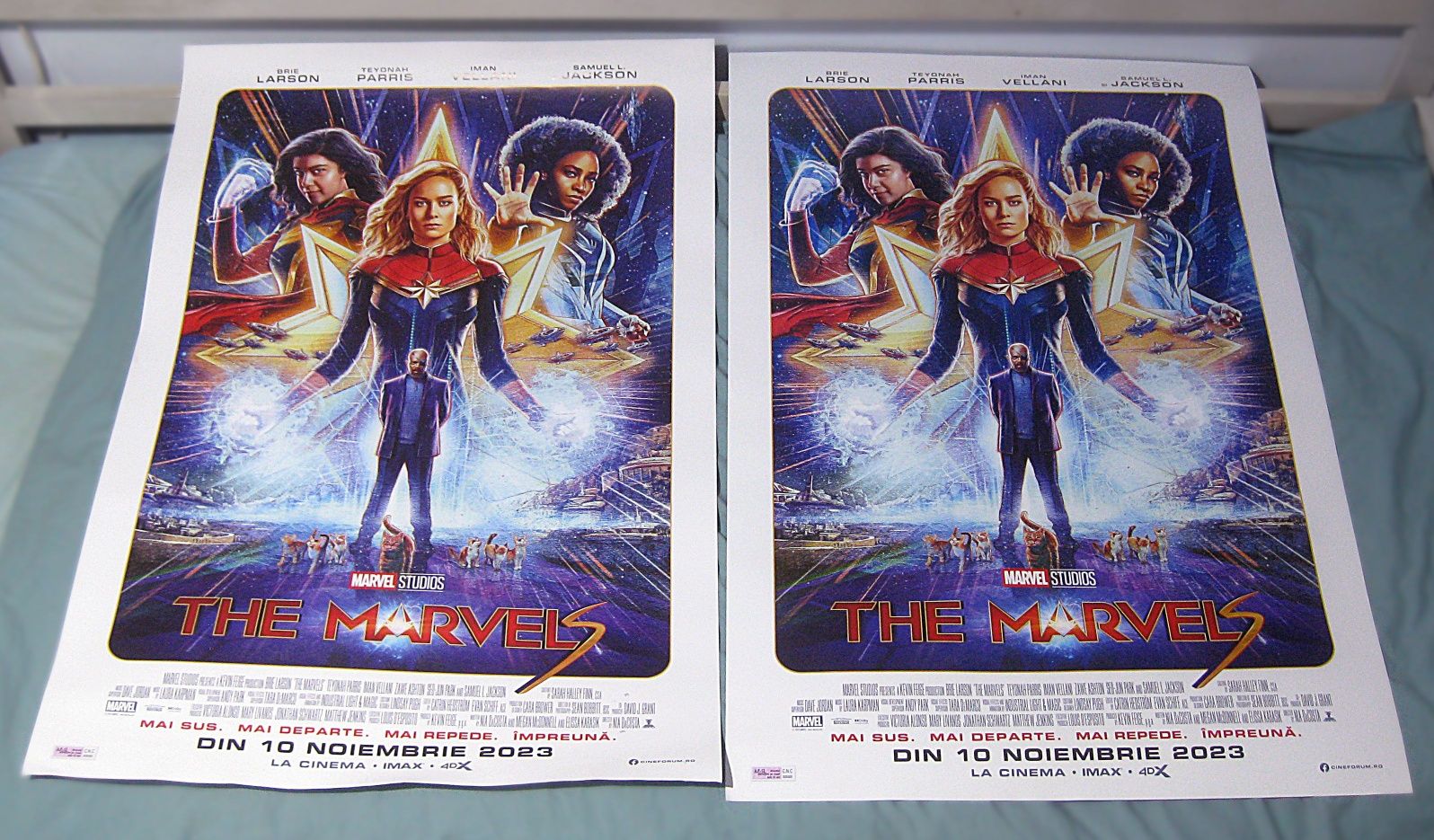 poster original film THE MARVELS 2023 cu X-MEN