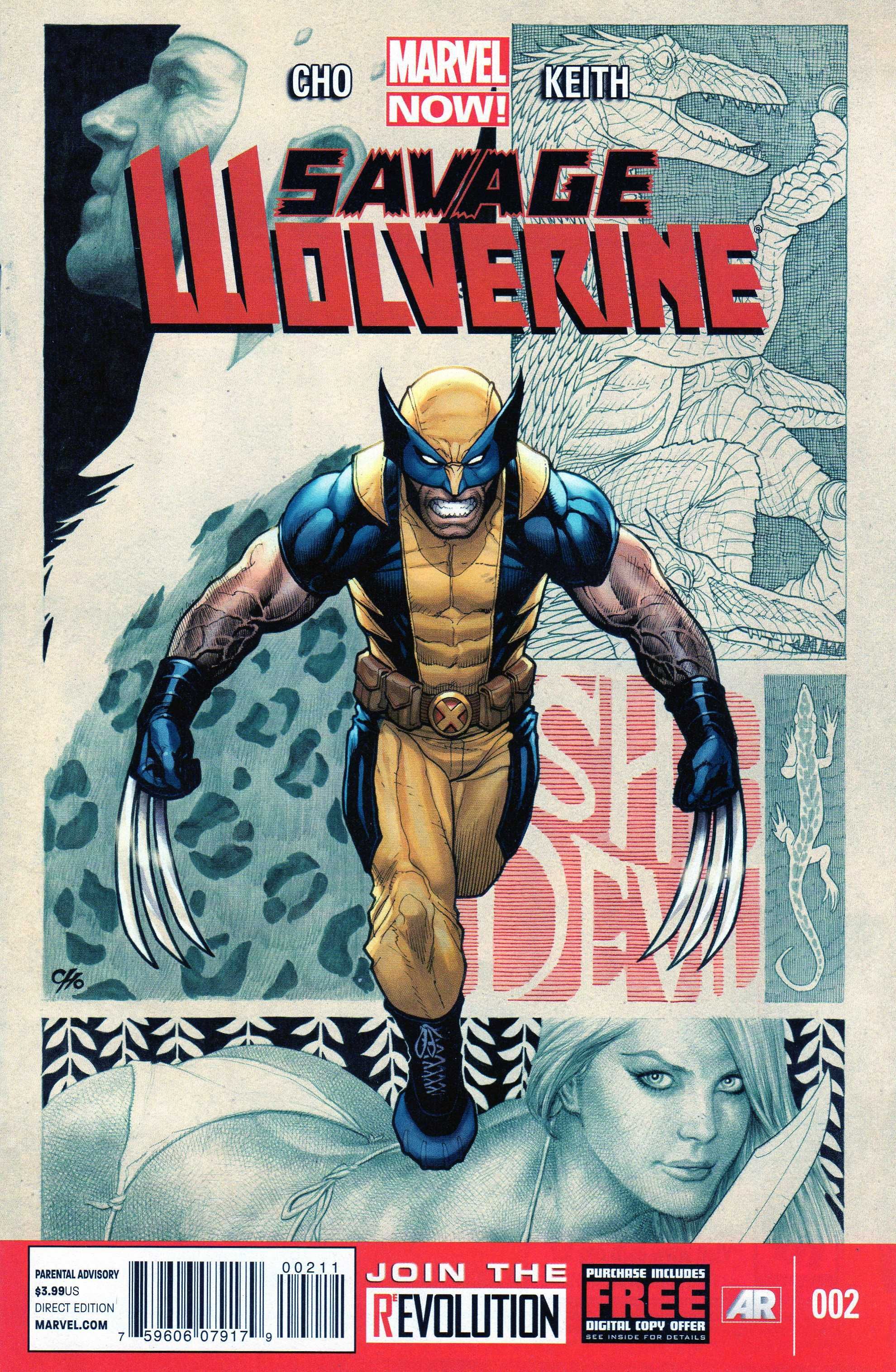 Savage Wolverine #2 beanzi desenate americane