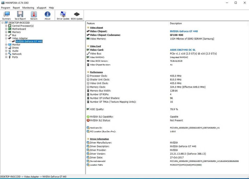 Placa video light gaming Asus Nvidia GT440,1G, DDR3,128 bit HDMI