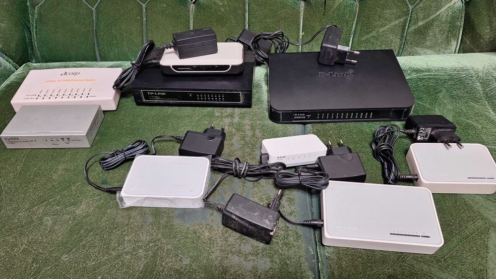 сетевые коммутаторы на 24, 16, 8 и 5 портов