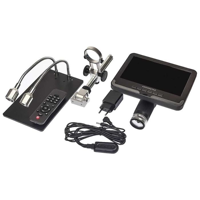 Микроскоп цифров с 7'' монитор и статив Andonstar AD206