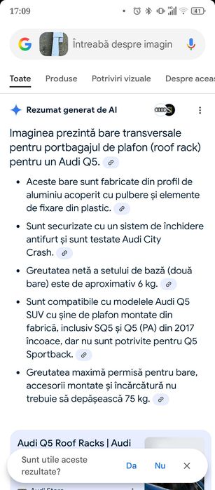 Bare portbagaj Audi Q5