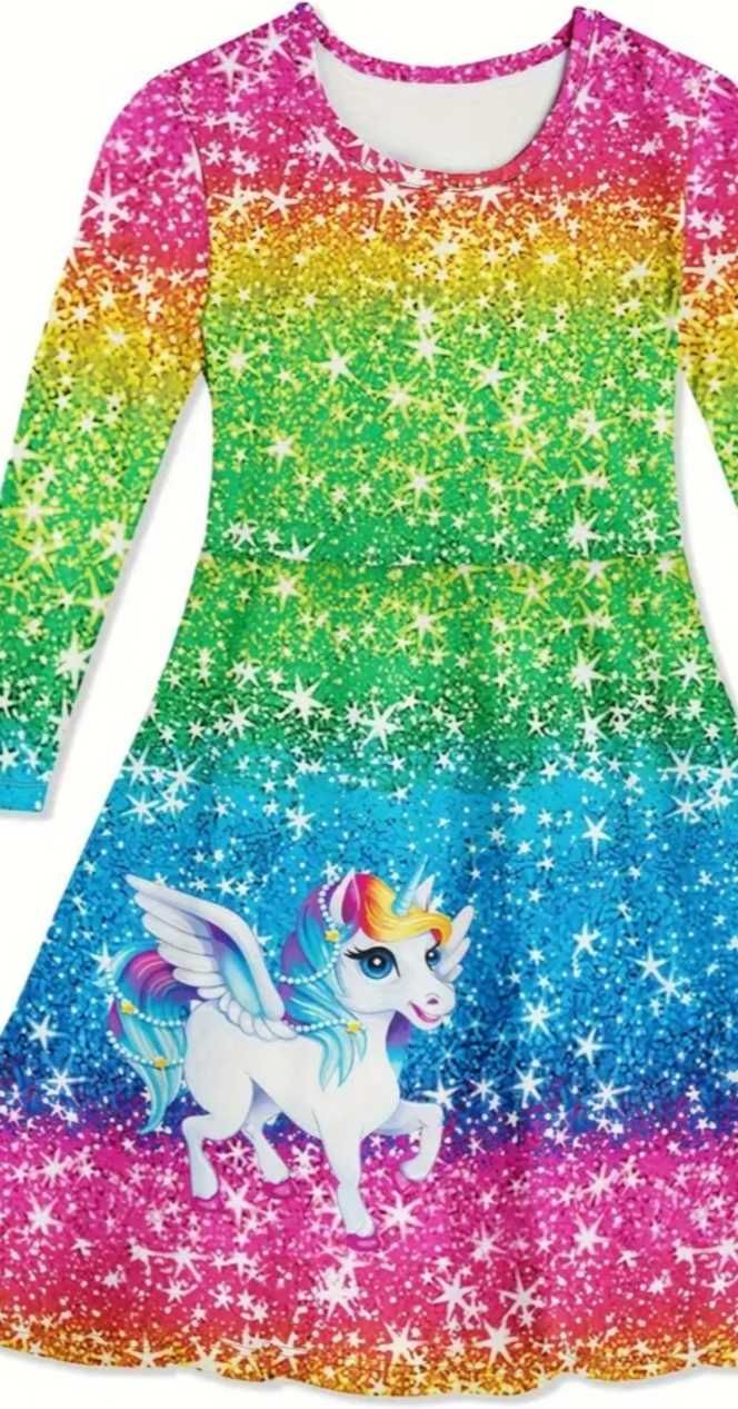 PRODUS NOU rochița cu unicorn