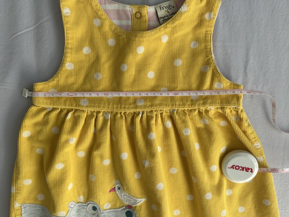 Sarafan catifea reiata Frugi 98 cm, 2-3 ani