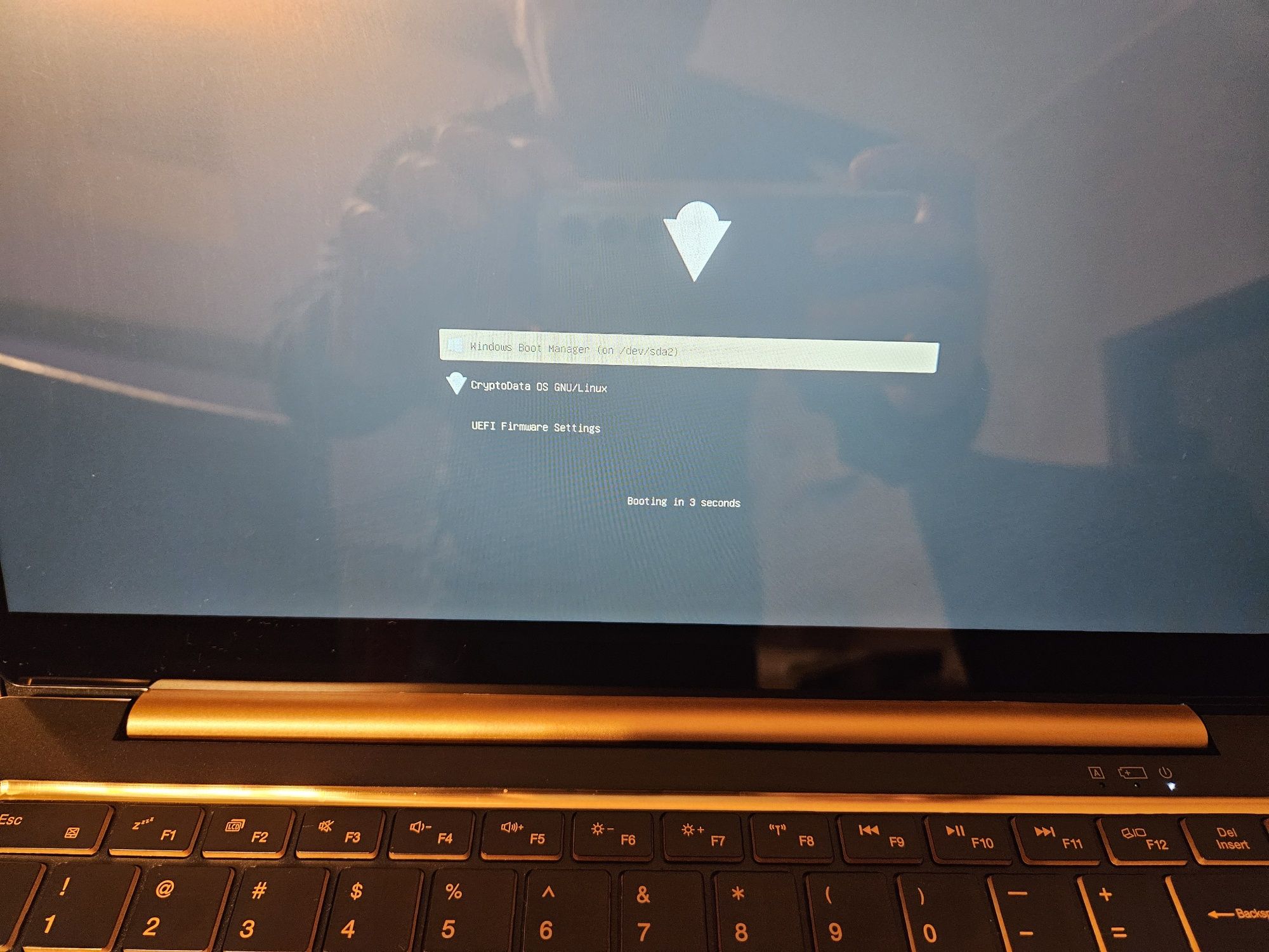 Laptop CryptoDATA BASM Sigilat pot instala Windows