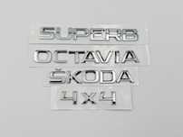 Emblema Compatibila Skoda/Octavia/Superb/4x4 crom spate