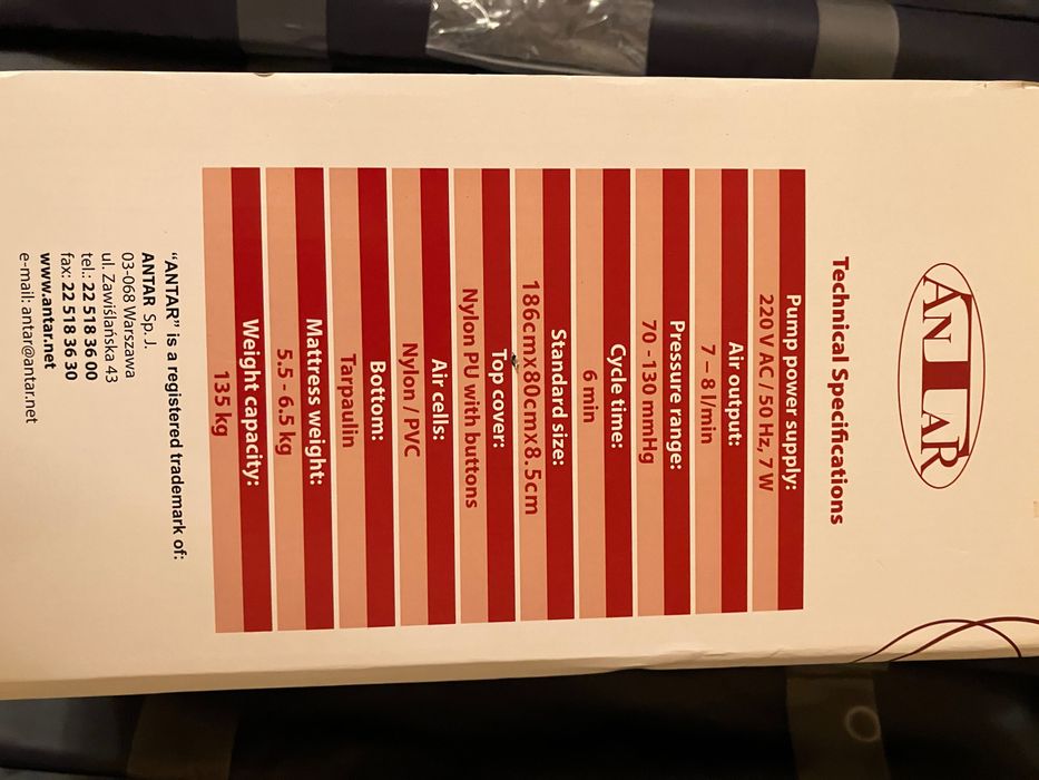 Saltea antidecubit ANTAR ,antiescare,professionala,NOU,pret la jumate