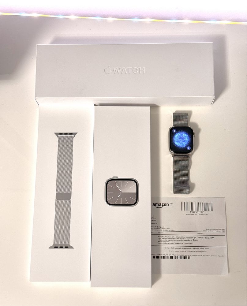 Apple watch 9 series 41 mm silver stainless steel