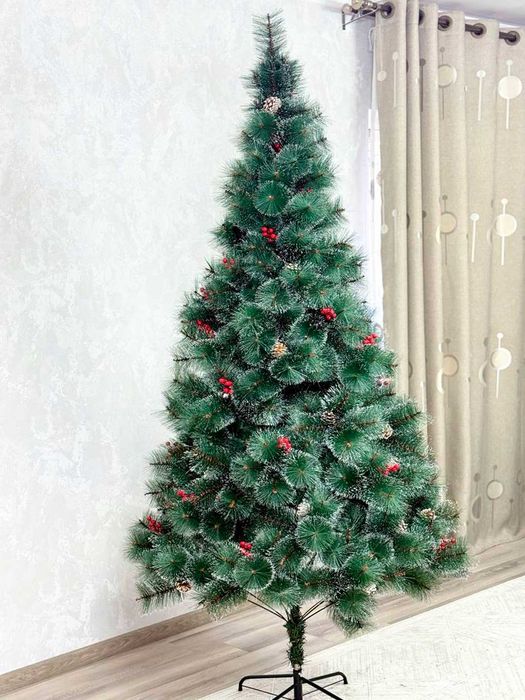 Елка новогодняя с шишками и ягодами “Новогоднее настроение”