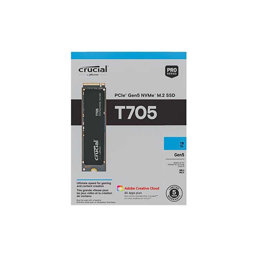 Супер скоростной SSD Gen5 накопитель Crucial T705 1Tb 13600мб/c