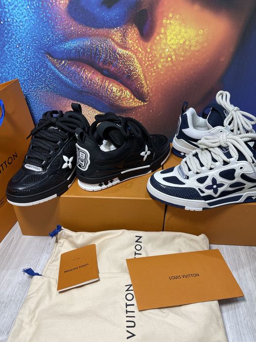 Adidasi Louis Vuitton Skate piele naturala Full Box colectie noua