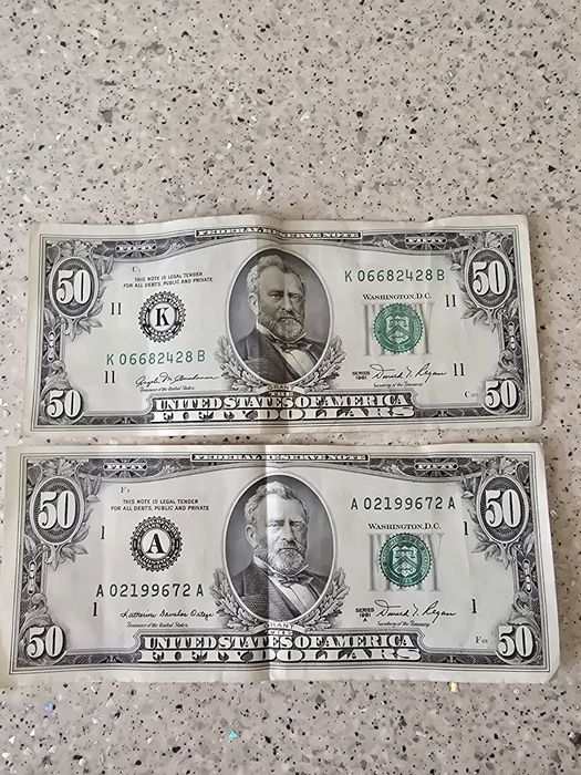 Bacnote 50 dolari din 1981