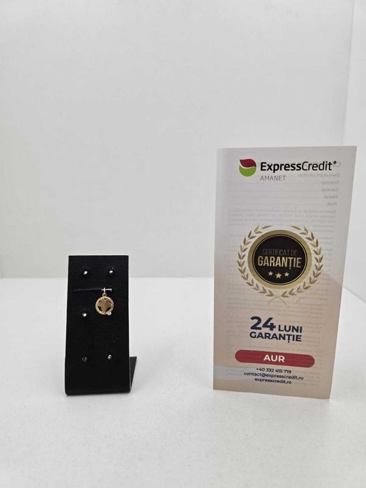 Medalion aur 18K 0.64gr (Ag25 Belvedere B.39858.5)- Garantie 2 Ani!