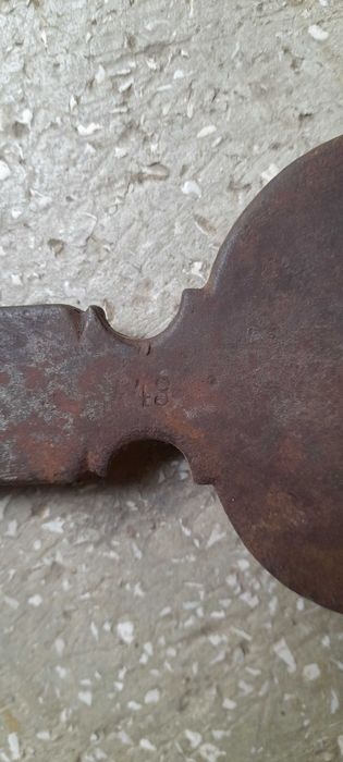 Vechi cântar macelaresc 120 kg pansonat E. Constantinescu Galați