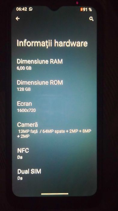 Motorola G30, optic 9/ 10, funcțional 10/10, 128G stocare, 6 G memorie