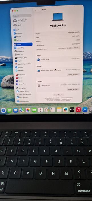 Apple MacBook Pro M4 / 16 inch / 48 GB / 512 GB / Nefolosit / Garantie