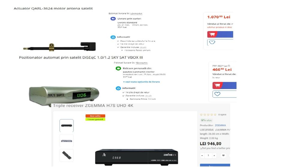 Vand Antena Satelit Parabolica mare 180 cm diametru