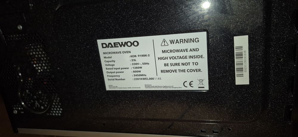 Cuptor cu microunde Daewoo