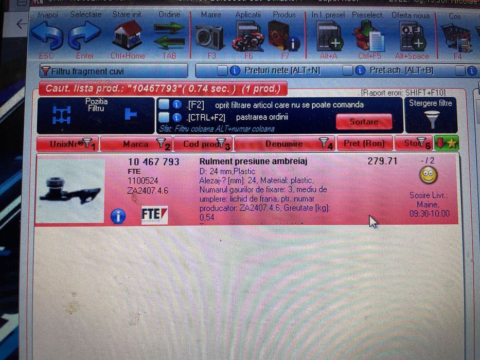 Rulment presiune ambreiaj Peugeot 508 Citroen cutie manuala