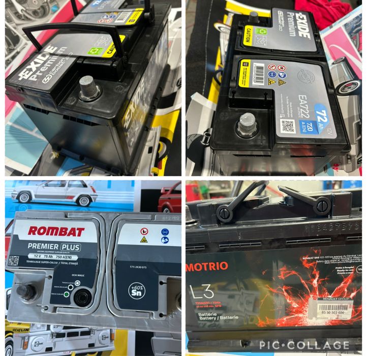 Baterii auto-exide boost agm 72Ah-rombat premier+75-motrio EFB 72Ah