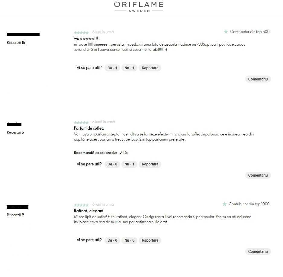 Parfum pentru ea Signature (Oriflame)