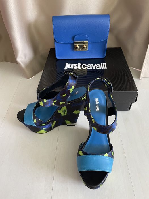 Обувки на платформа Just Cavalli + чанта