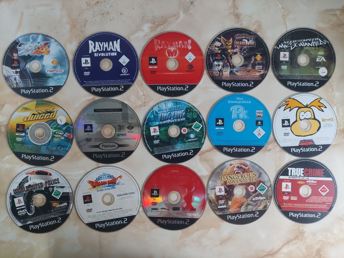 [PS2] Vând 80 jocuri originale pentru PlayStation 2 //poze reale