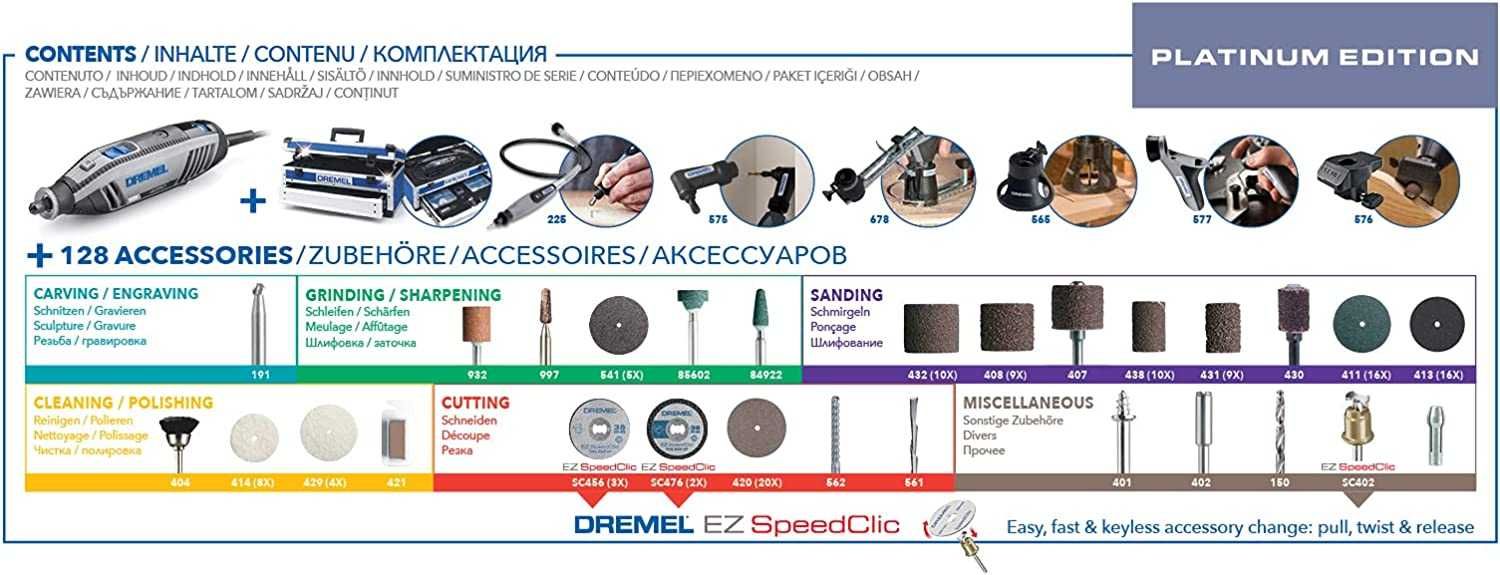 Мултифункционален инструмент-шлайф DREMEL 4250-6/128, Дремел