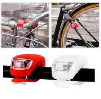 Комплект светлини фар и стоп за велосипед LED- 2380, 2 броя