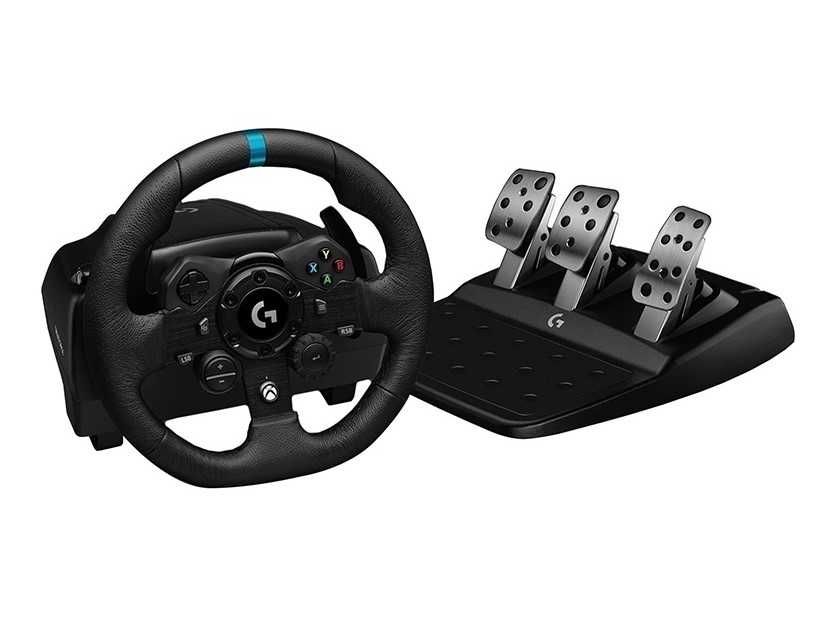 Logitech g923 игровой руль + педали