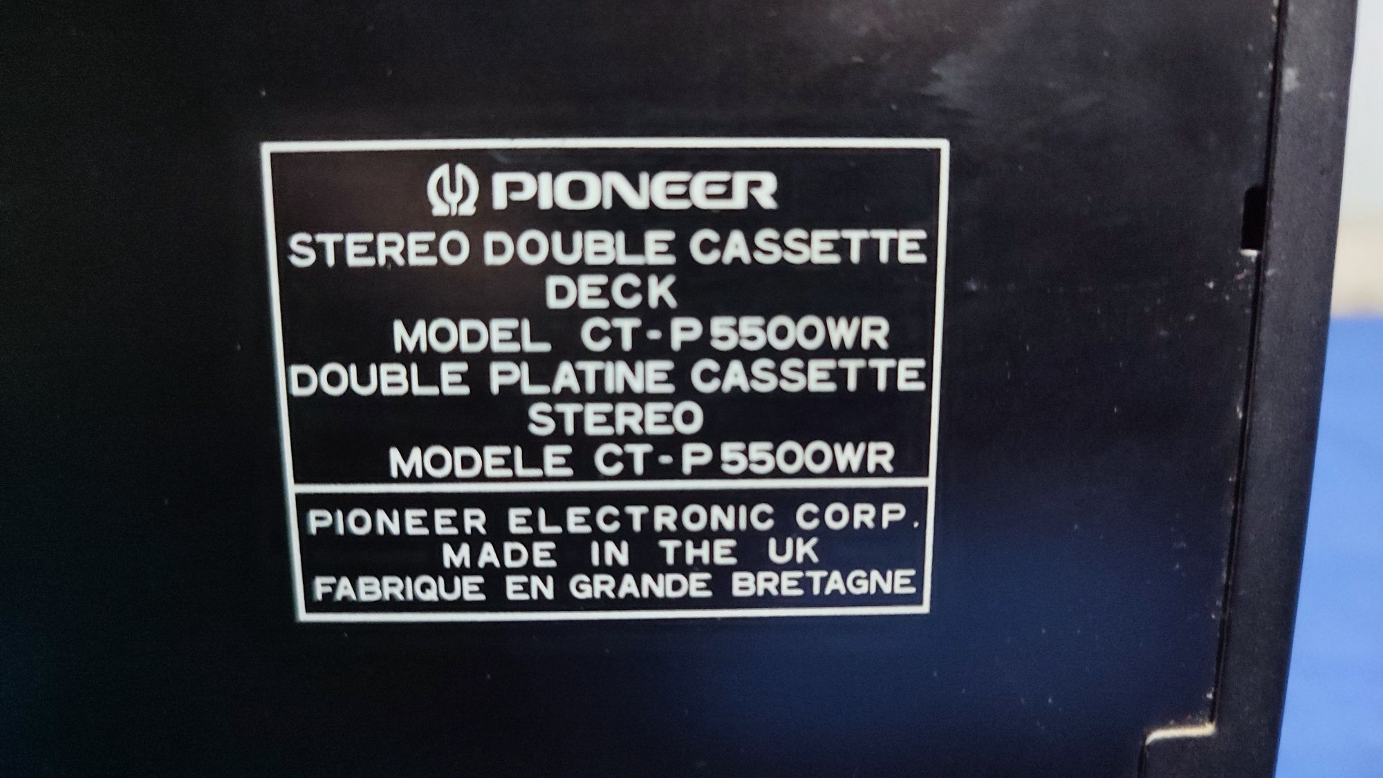 PIONEER  deck și CD player CT-P5500WR deck și PD-P5500 CD player