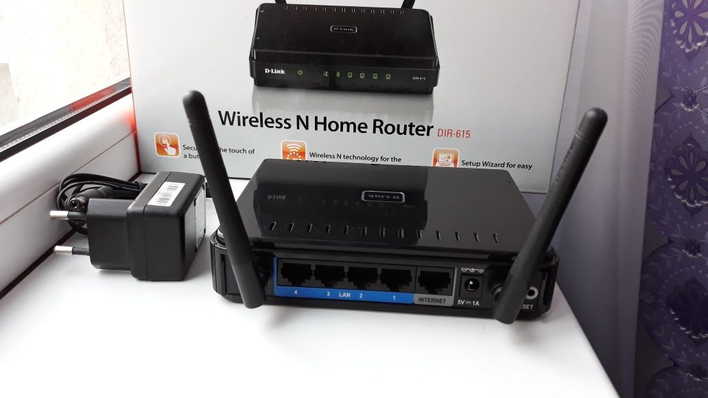 Router Wireless D-Link DIR-615 cu 4 porturi
