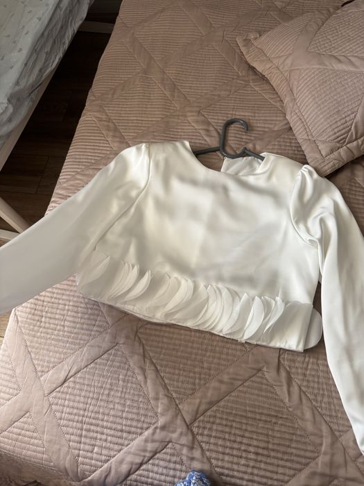 Кофта блузка укороченная