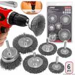 Set 6 perii sarma inox pentru bormasina, Verke