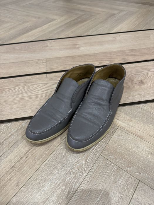 Мужская обувь из натуральной кожи. Осенняя лоферы высокие 43 размера