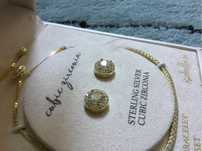 Brățara si cercei zirconiu si sterling silver