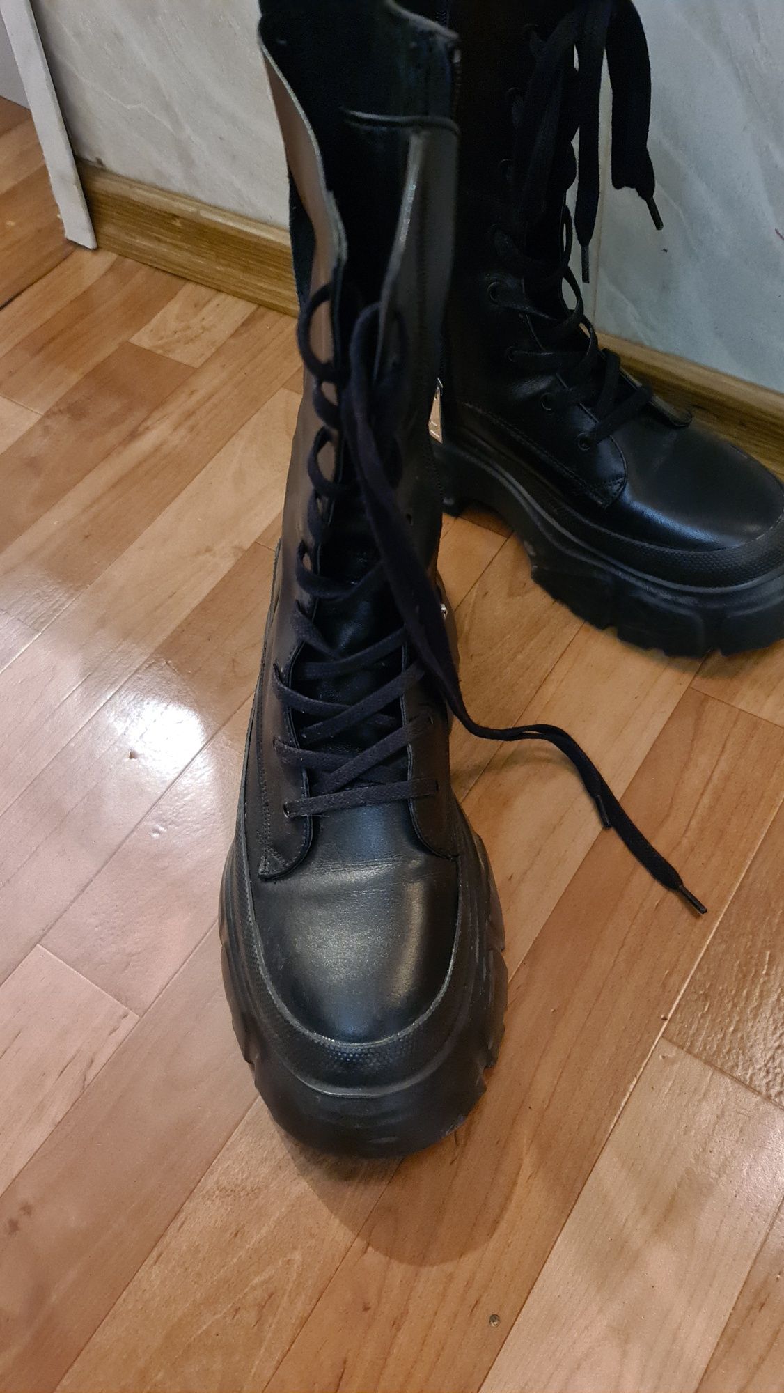 ботинки zara original зара, кожа 38-39 размер, до 25 см стелька