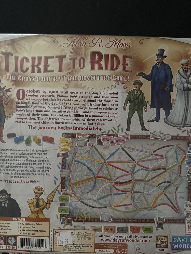 Ticket to Ride game +8y