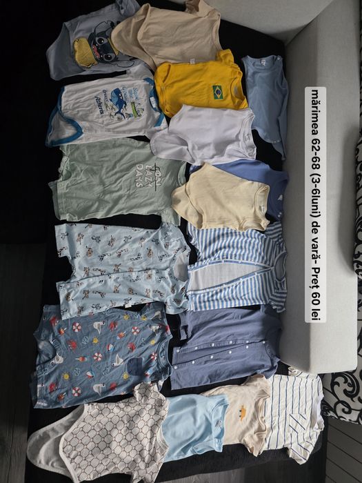 Lot haine copii mărimea 62-68 de vara - 60 lei