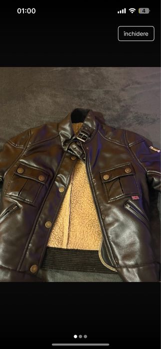 Geaca belstaff, piele