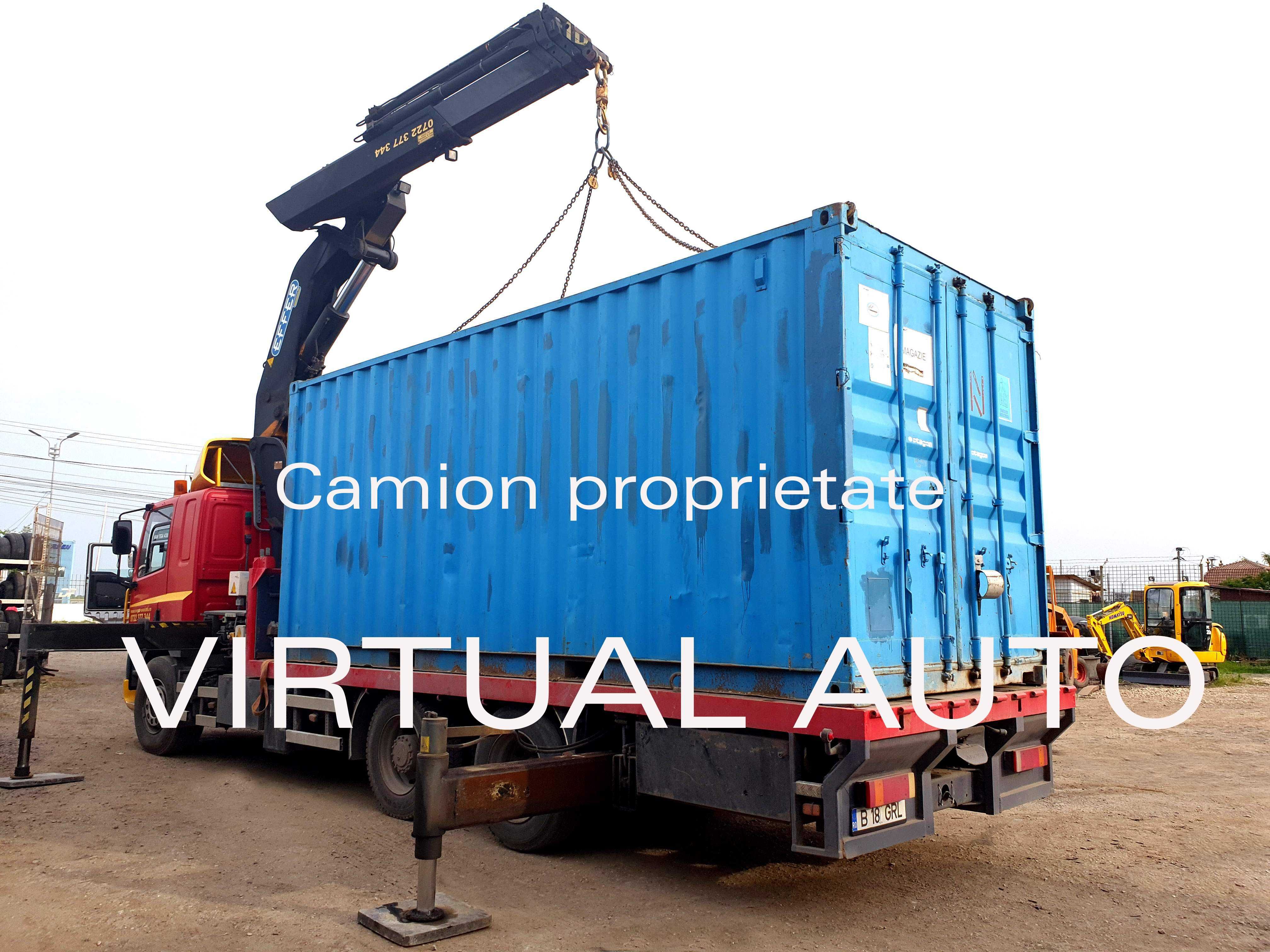 Transport Macara container generator utilaj agricol industrial bazin