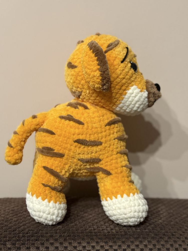Плетен тигър / Handmade tiger 26 см.