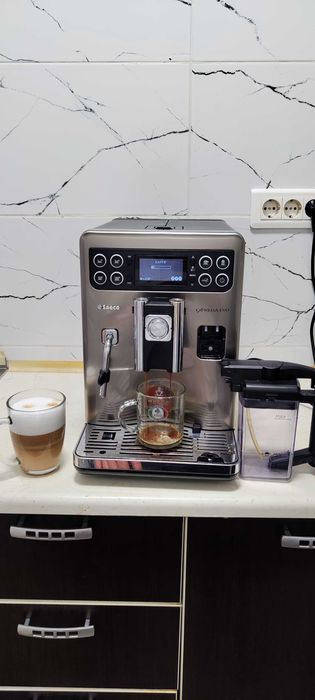 Espressor Automat Saeco Exprelia HD8855 Aparat Cafea Boabe Cana Lapte